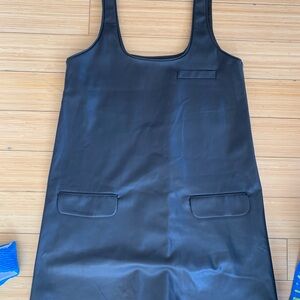 Zara Black Faux Leather Dress